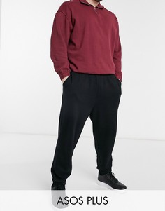 Oversized-свитшот с короткой молнией выбеленного красного цвета ASOS DESIGN Plus-Красный