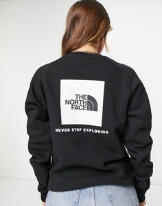 Черный свитшот с рукавами реглан The North Face-Черный цвет