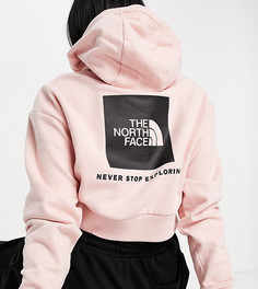 Розовый укороченный худи The North Face Red Box – эксклюзивно для ASOS-Розовый цвет