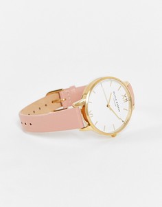 Часы с ремешком персикового цвета и золотистой фурнитурой Olivia Burton-Розовый цвет