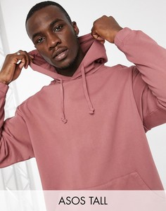 Худи в стиле oversized выбеленного ягодного цвета от комплекта ASOS DESIGN Tall-Фиолетовый цвет