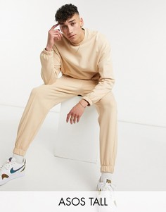 Бежевый oversized-свитшот ASOS DESIGN Tall