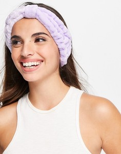 Повязка на голову для макияжа в пастельных тонах ASOS DESIGN-Фиолетовый цвет