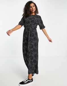 Комбинезон в горошек с завязкой на поясе ASOS DESIGN-Разноцветный