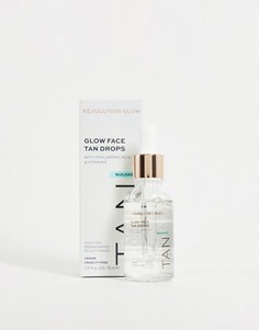 Капли-автозагар для сияния кожи лица с гиалуроновой кислотой Revolution Glow-Бесцветный