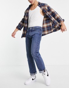 Голубые выбеленные прямые джинсы Levis Skateboarding 501-Голубой