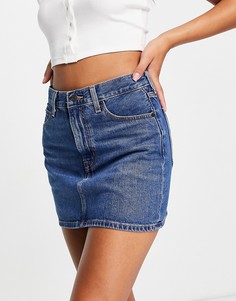 Выбеленная юбка мини в стиле 70-х с завышенной талией Levis-Голубой Levis®
