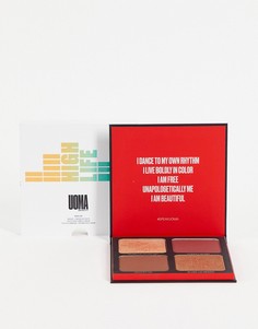 Хайлайтер и палетка для контуринга UOMA Beauty Highlife 1 Medium to Deep-Разноцветный