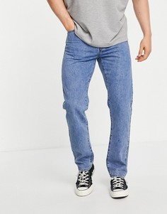 Прямые джинсы выбеленного голубого цвета Topman-Голубой
