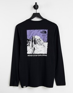 Черная футболка с принтом горы The North Face – эксклюзивно для ASOS-Черный цвет