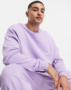 Свитшот сиреневого цвета в стиле super oversized от комплекта ASOS DESIGN-Фиолетовый цвет
