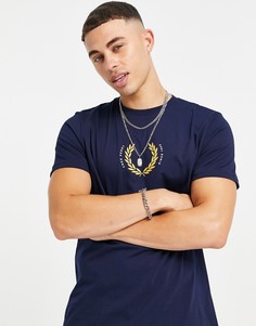 Темно-синяя футболка Fred Perry Laurel Wreath-Темно-синий