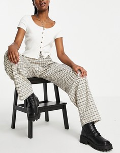 Широкие брюки в клетку Topshop-Разноцветный