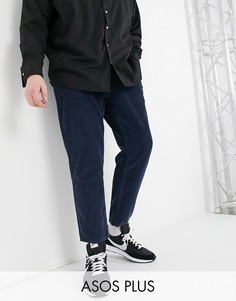 Темно-синие классические джинсы из неэластичного вельвета ASOS DESIGN Plus-Темно-синий