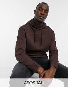 Oversized-худи выбеленного коричневого цвета ASOS DESIGN Tall-Коричневый