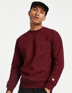 Бордовый свитшот Carhartt WIP-Красный