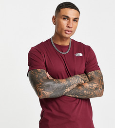 Бордовая футболка The North Face Red Box – эксклюзивно для ASOS-Красный