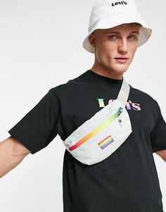 Сумка-кошелек на пояс из денима с разноцветным логотипом Levis Pride-Голубой Levis®