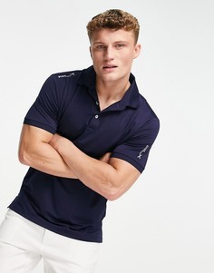 Темно-синяя легкая футболка-поло Polo Ralph Lauren Golf RLX-Темно-синий