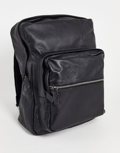 Рюкзак из зернистой кожи Bolongaro Trevor-Черный цвет