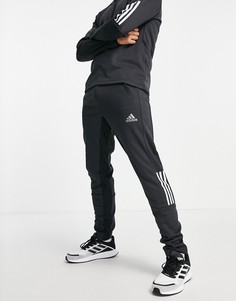 Черные спортивные джоггеры с 3 полосками adidas Training-Черный цвет
