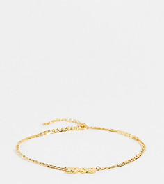 Позолоченный браслет на ногу Image Gang Curve 98-Золотистый