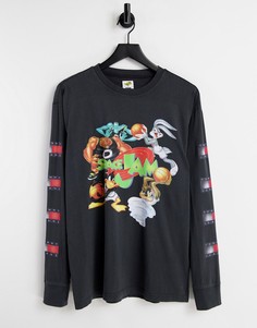 Черный лонгслив в стиле унисекс Tommy Jeans X Space Jam-Черный цвет