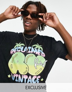 Черная футболка с логотипом Reclaimed Vintage Inspired-Серый