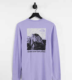 Сиреневая футболка с принтом горы The North Face – эксклюзивно для ASOS-Фиолетовый цвет