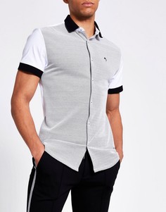 Белая футболка River Island Maison Riviera-Белый
