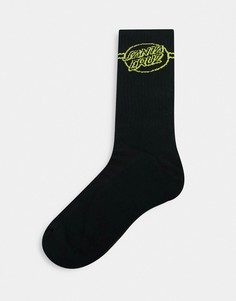Черные носки с пунктирными полосками Santa Cruz Opus-Черный