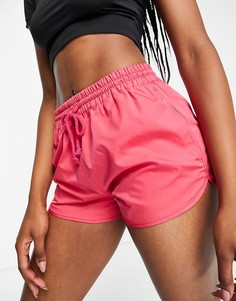 Розовые спортивные шорты из тафты Topshop-Розовый цвет