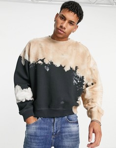 Свитшот с многоцветным принтом тай-дай от комплекта Topman-Multi