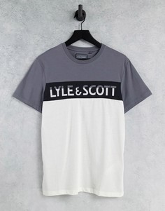 Серая футболка с логотипом Lyle & Scott-Серый