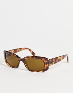 Узкие солнцезащитные очки Rayban 0RB4122-Коричневый цвет