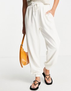 Oversized-джоггеры цвета экрю в стиле 90-х от комплекта Topshop-Белый