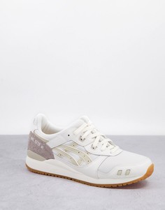 Серовато-белые кроссовки Asics Gel Lyte 3-Белый