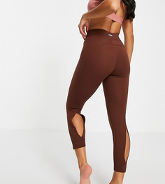 Леггинсы для занятий йогой с драпировкой на штанинах ASOS 4505 Petite-Фиолетовый цвет