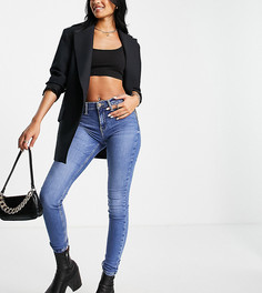 Голубые джинсы скинни средней посадки с моделирующим эффектом River Island Tall Molly-Голубой