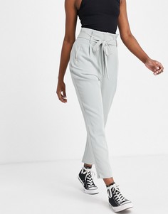 Мятно-зеленые брюки с присборенной талией Miss Selfridge-Зеленый цвет