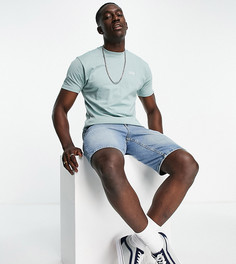 Серая футболка с маленьким логотипом Vans – эксклюзивно для ASOS-Серый