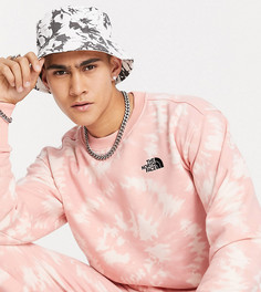 Розовый свитшот с принтом тай-дай The North Face Essential – эксклюзивно для ASOS-Розовый цвет