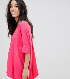 Оversize-футболка с V-образным вырезом на спине ASOS DESIGN Maternity-Розовый