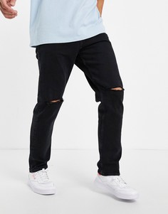 Черные джинсы свободного кроя Jack & Jones Intelligence Chris-Черный цвет