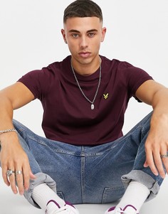 Бордовая футболка с логотипом Lyle & Scott-Красный