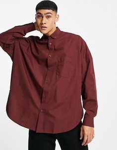 Коричневая винтажная рубашка в стиле extreme oversized ASOS DESIGN-Коричневый цвет