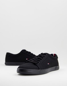 Черные парусиновые кроссовки Tommy Hilfiger Harlow-Черный цвет