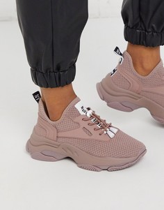 Розовые кроссовки на массивной подошве Steve Madden Match-Розовый цвет