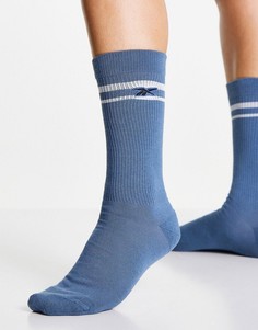 Светло-голубые носки с логотипом Reebok-Голубой