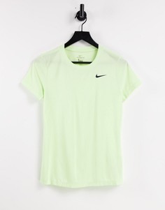 Лаймовая футболка Nike Training Dri-FIT-Зеленый цвет